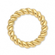 Zubehör aus Stainless Steel - Rostfreiem Stahl Ring 8 mm Gold