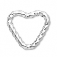Zubehör aus Stainless Steel - Rostfreiem Stahl Zwischenstück Heart Silver