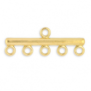 Zubeh&ouml;r aus Stainless Steel - Rostfreiem Stahl Anh&auml;nger mit 5 &Ouml;sen Gold