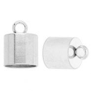Zubehör aus Stainless Steel - Rostfreiem Stahl Anhänger Endkappen Ø10 mm mit Öse Silver