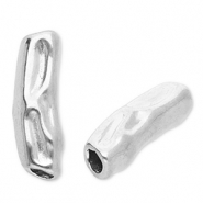 Perlen aus Stainless Steel - Rostfreiem Stahl Tube Silver