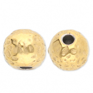 Perlen aus Stainless Steel - Rostfreiem Stahl Gold