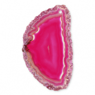 Anh&auml;nger Naturstein Achat Drop Multicolour pink-orange
