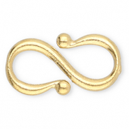 Zubeh&ouml;r aus Stainless Steel - Rostfreiem Stahl S-Haken-Verschluss Gold