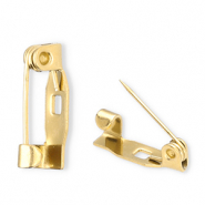 Zubeh&ouml;r aus Stainless Steel - Rostfreiem Stahl Sicherheits-Broschennadel Gold