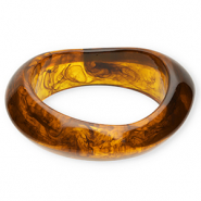 Armbänder Bangle aus Resin Transparent amber brown