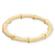 Armbänder Bangle aus Bambus Natural white