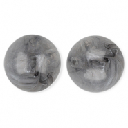 20 mm Perlen aus Acryl Round Grey-marble