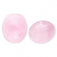 Perlen aus Acryl Oval Pink-marble