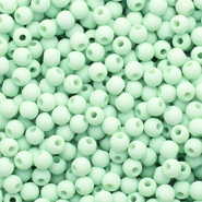 4 mm Perlen aus Acryl matt Pastel green