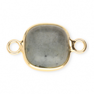 Anh&auml;nger Naturstein Zwischenst&uuml;ck 12x12&nbsp;mm Grey-gold
