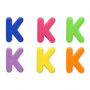 Acryl Buchstaben K Multicolour