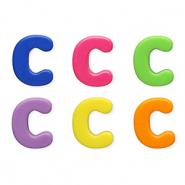 Acryl Buchstaben C Multicolour