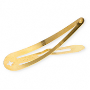 Zubehör Metall Haarspange mit Öse Gold
