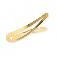 Zubehör Metall Haarspange mit Öse Gold