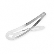 Zubehör Metall Haarspange mit Öse Silver