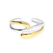 Stainless Steel - Rostfrei Stahl Ringe Silver-gold