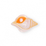 Haarschmuck Haarklemme Shell with Pearl Pearl shine light pink-orange-gold-white