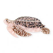 Haarschmuck Haarklemme Turtle Pearl shine brown-black-white