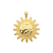 Anh&auml;nger Metall DQ&reg; Sun Goud (nikkelvrij)