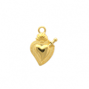 Anh&auml;nger Metall DQ&reg; Heart Goud (nikkelvrij)