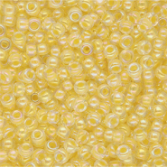 Miyuki 8/0 Rocailles Light Yellow Lined Crystal AB 8-273