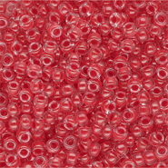 Miyuki 8/0 Rocailles Dark Coral Lined Crystal 8-0226