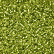 Miyuki 11/0 Rocailles Chartreuse Silver Lined 11-0014