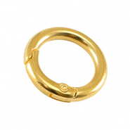Zubehör Metall DQ Schlüssel Anhänger 24mm Gold (Nickelfrei)
