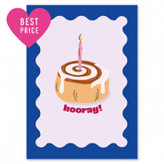 BY31&reg; Karten f&uuml;r Schmuck "Hooray" Dark blue-lilac purple-light brown