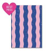 BY31® Karten für Schmuck Waves Blue-light pink