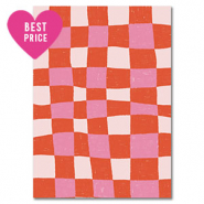 BY31® Karten für Schmuck Cubes Red-light pink-white