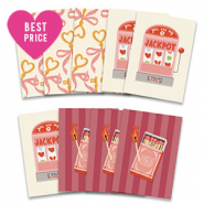 BY31® Karten für Schmuck assorted valentine Multicoluor