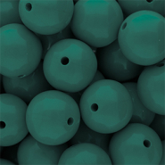 18 mm DQ Perlen aus Acryl shiny Mediterranea green 19-4517 TCX