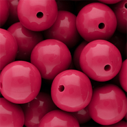 18 mm DQ Perlen aus Acryl shiny Fuchsia 17-2031 TCX