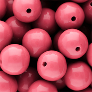 18 mm DQ Perlen aus Acryl shiny Pink lemonade 16-1735 TCX