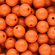 14 mm DQ Perlen aus Acryl shiny Orange peel 16-1359 TCX