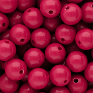 12 mm DQ Perlen aus Acryl shiny Fuchsia 17-2031 TCX