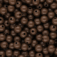 10 mm DQ Perlen aus Acryl shiny Cappuccino brown 19-1220 TCX