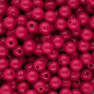 10 mm DQ Perlen aus Acryl shiny Fuchsia 17-2031 TCX
