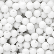 10 mm DQ Perlen aus Acryl shiny Snow white 11-0602 TCX