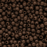 6 mm DQ Perlen aus Acryl shiny Cappuccino brown 19-1220 TCX