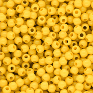 4 mm DQ Perlen aus Acryl shiny Vibrant yellow 13-0858 TCX