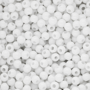 4 mm DQ Perlen aus Acryl shiny Snow white 11-0602 TCX