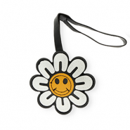 Statement-Anh&auml;nger Flower Black-white-burnt orange
