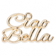 Anhänger Metall "Ciao Bella" Gold