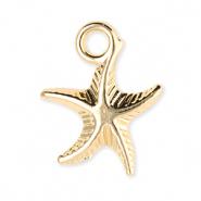 Anhänger Metall Starfish Gold