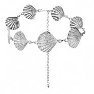 Bauchkettchen Shells Silver