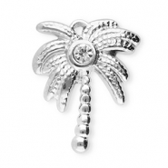 Anh&auml;nger aus Stainless Steel - Rostfreiem Stahl Palmtree Silver-transparent