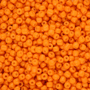 Rocailles Perlen Glas 8/0 (3 mm) Orange